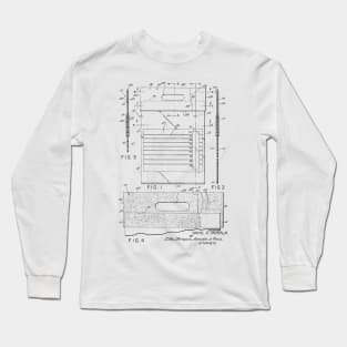 Urinary Drainage System Vintage Patent Hand Drawing Long Sleeve T-Shirt